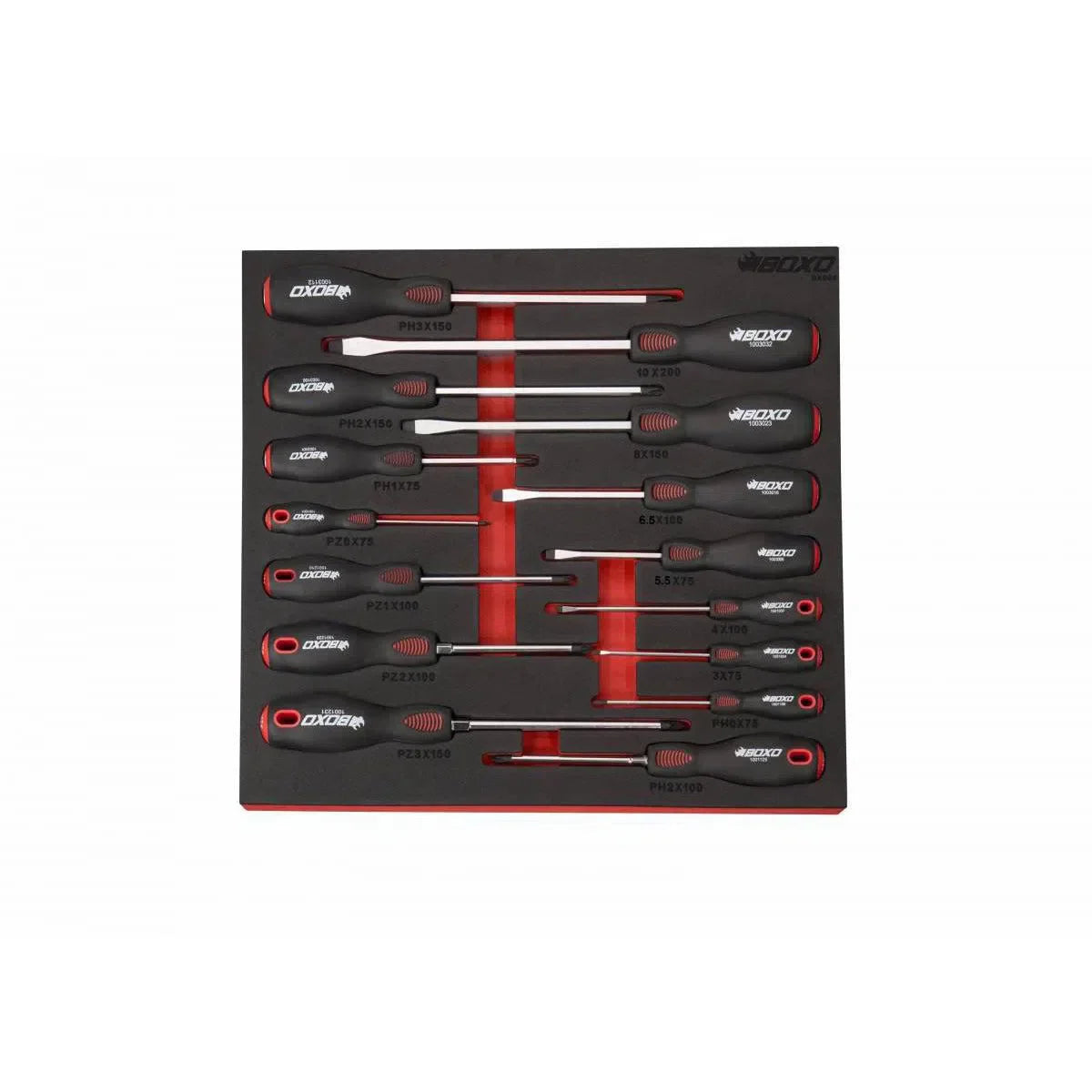 15-Piece Slotted, Phillips & Pozi Tip Screwdriver Set | 2/3rd EVA Foam