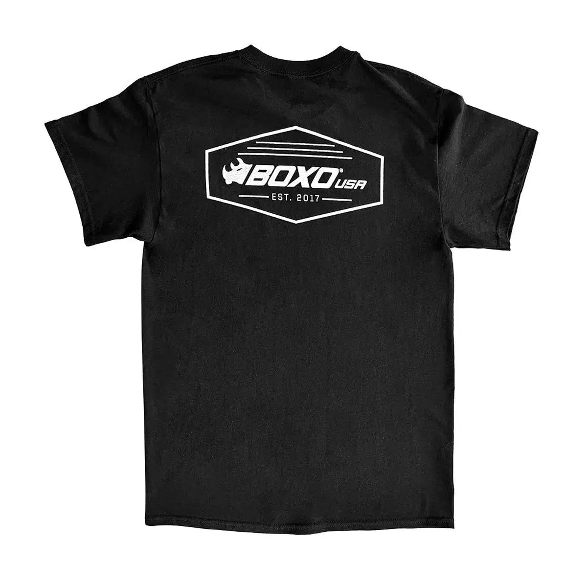 Men's Black BoxoUSA Established 2017 T-Shirt - 3XL