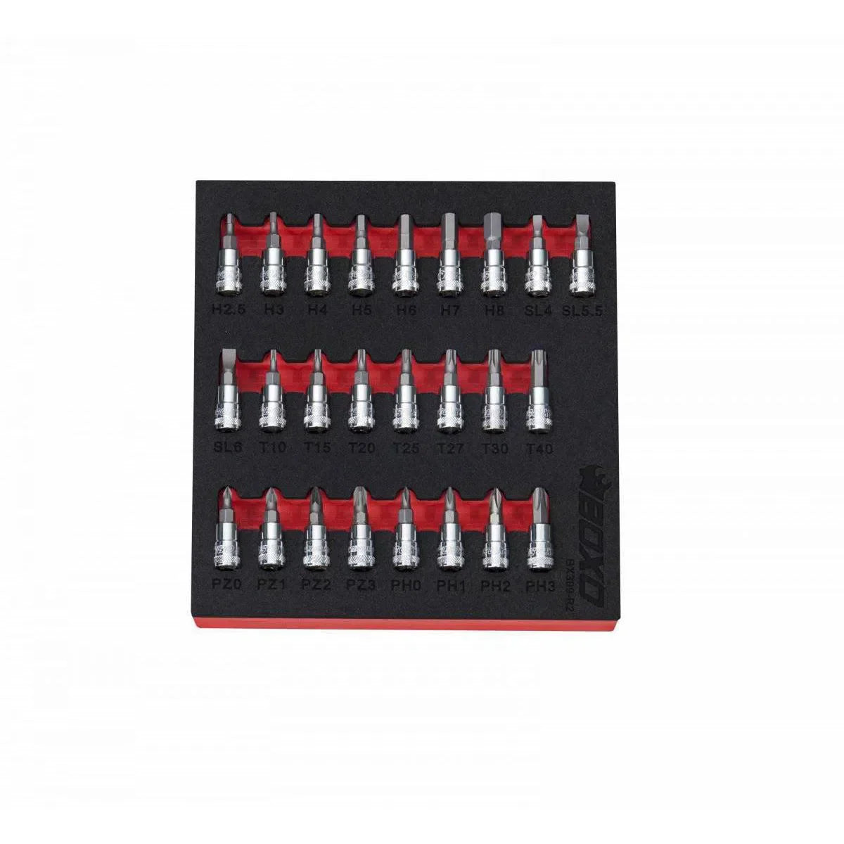 25-Piece 1/4" Drive Master Screwdriver Bit Socket Set | 1/6th EVA Foam