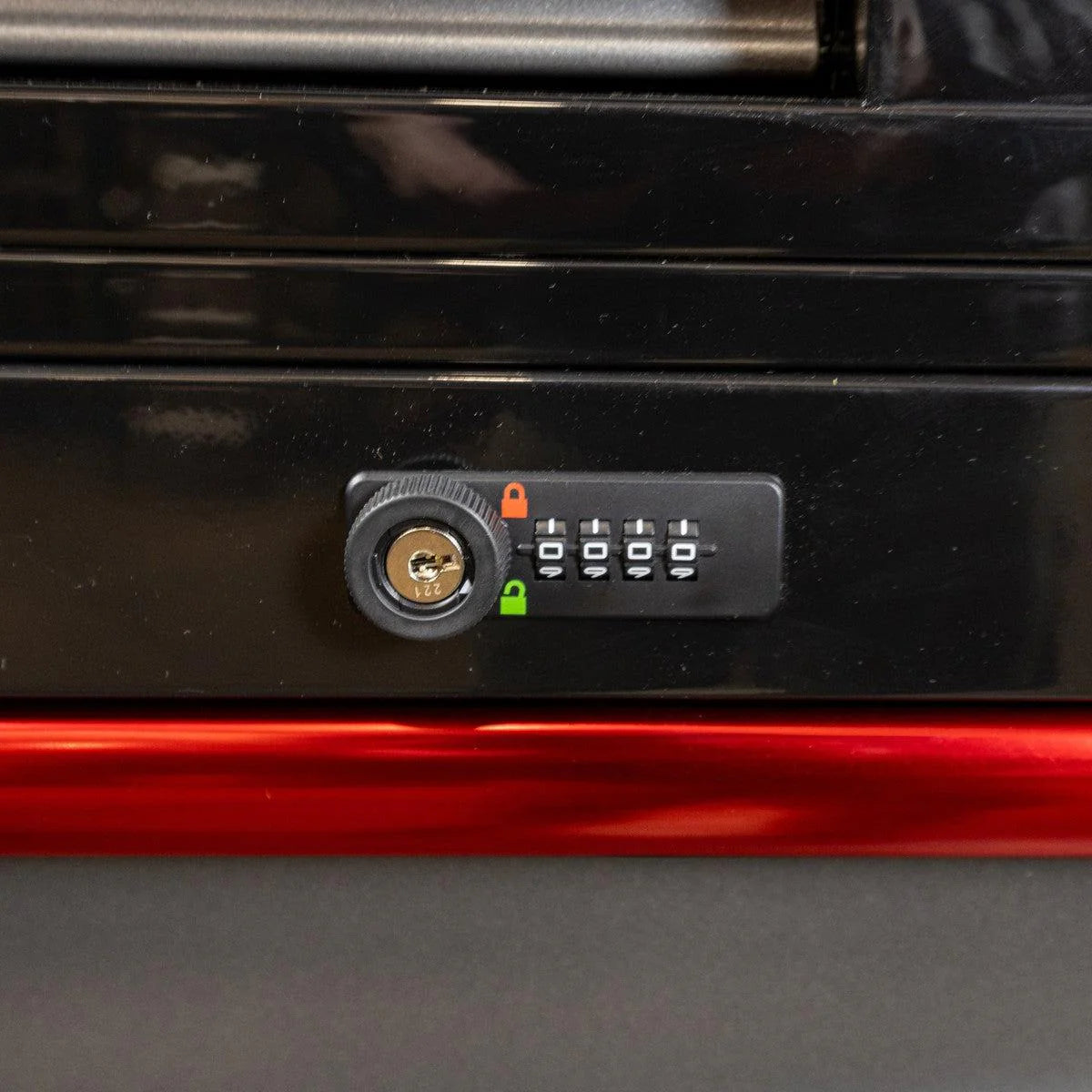 Pro Series | 45" 19-Drawer Rolling Tool Box | Black and Red - Empty Tool Box