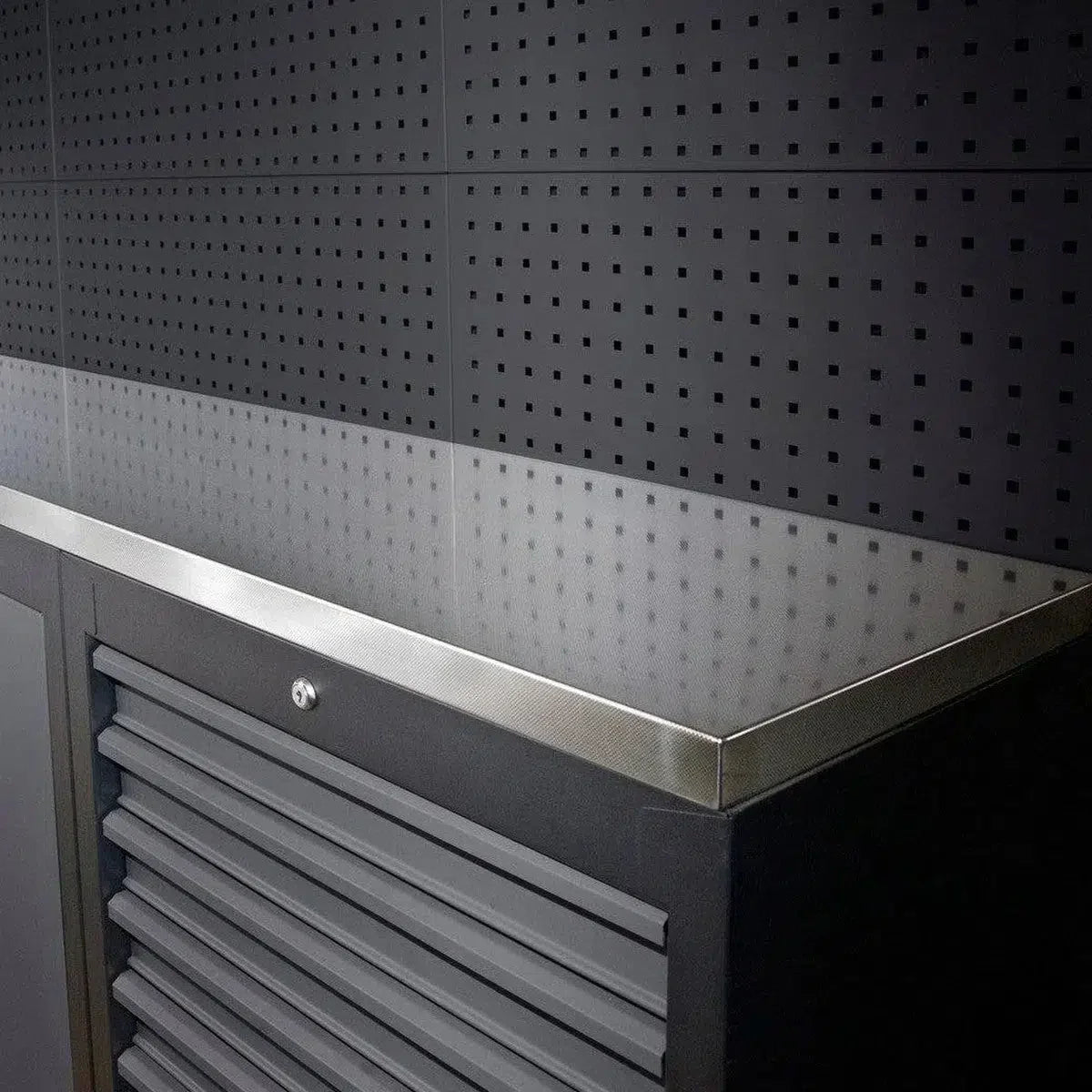 Dimpled Stainless Worktop 78" W x 19.68" D x 1.5" H