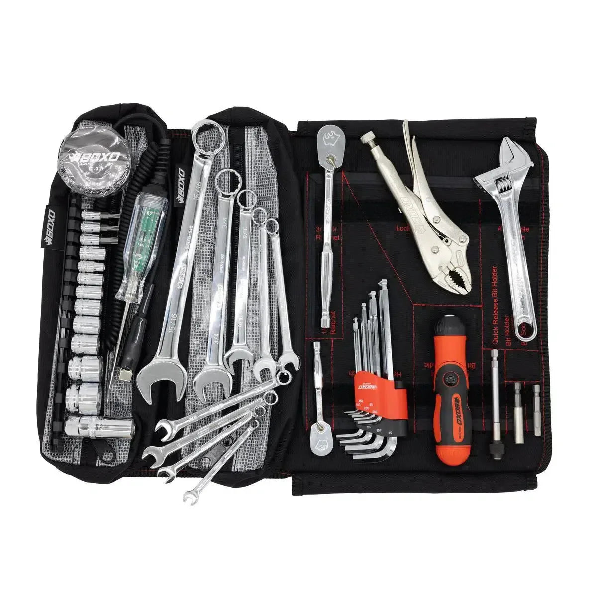Motorcycle Roll | 48-Piece Motorcycle Tool Kit