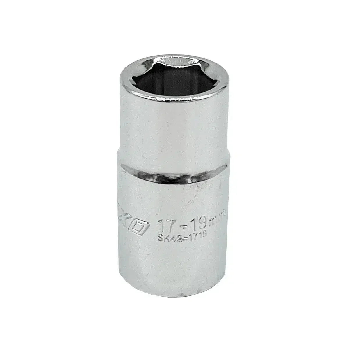 1/2-Inch Drive 6-Point Metric Flip Socket 17x19mm