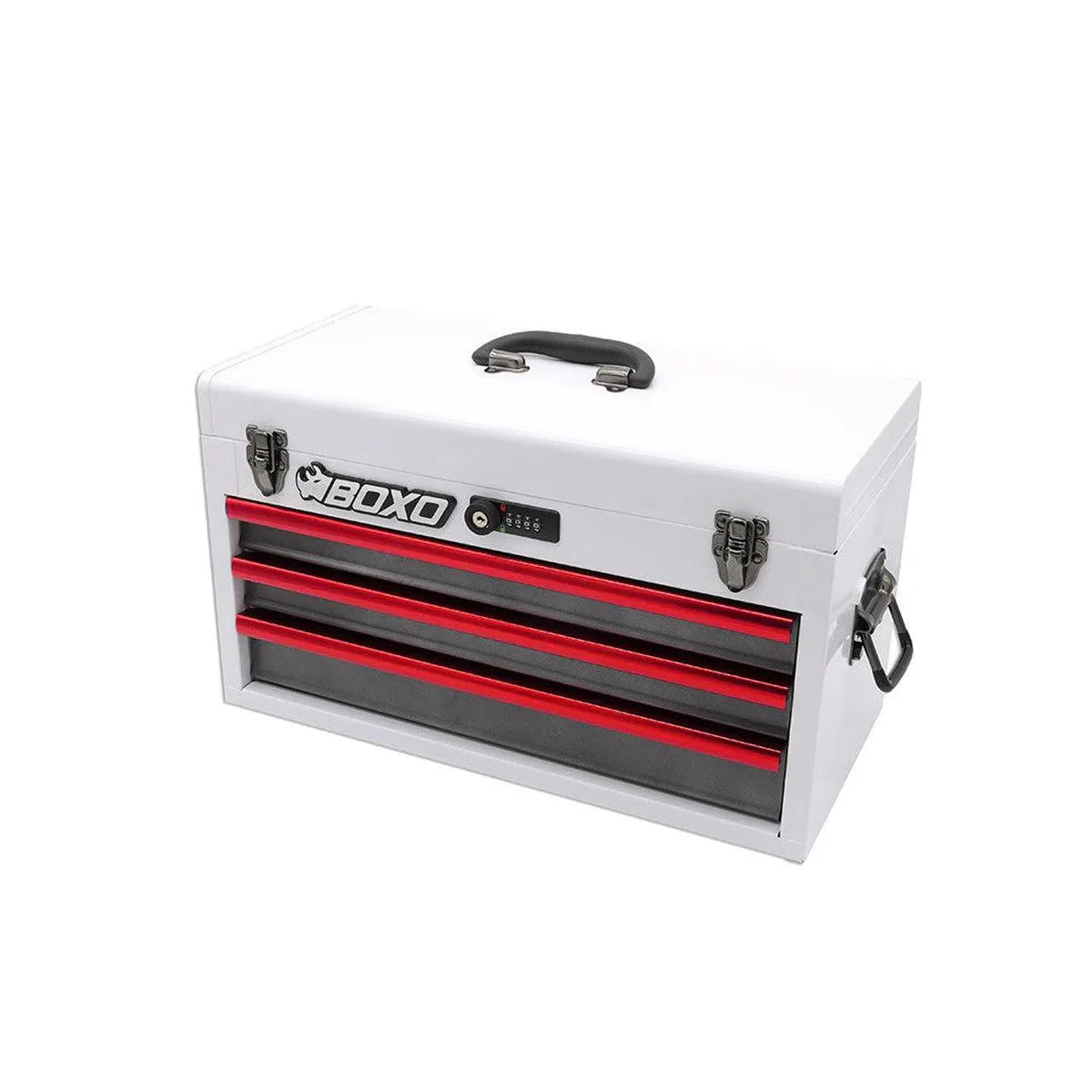 KartBox | 69-Piece Metric Karting 3-Drawer Hand Carry Tool Box - Black, Red