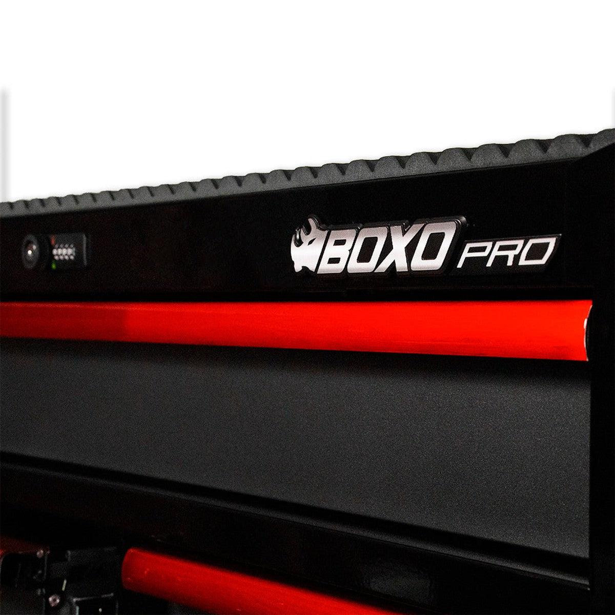 Pro Series | 45" 11-Drawer Rolling Tool Box - White, Red, Empty Tool Box