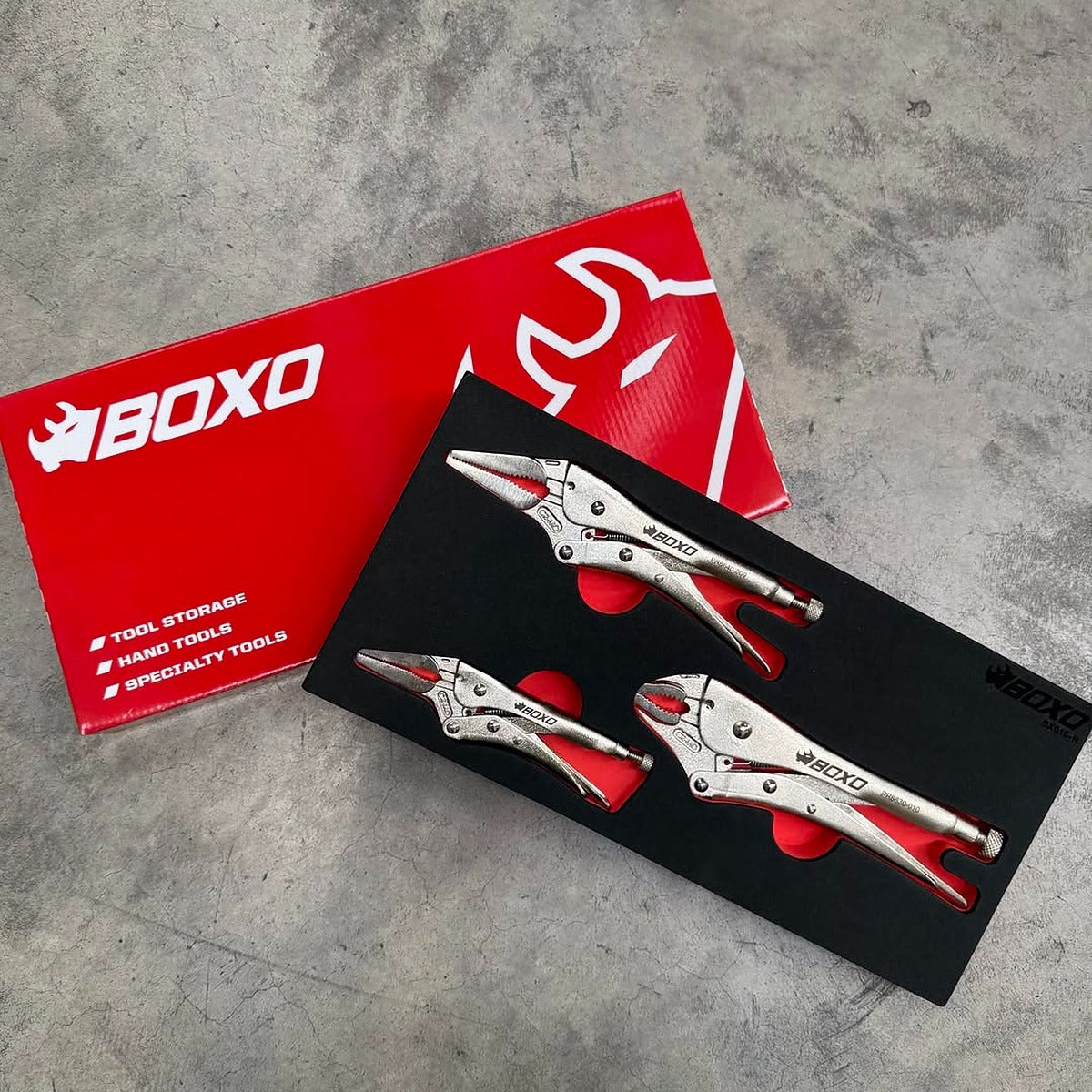 Get a Grip with the Boxo Tools 3-Piece Locking Plier Set