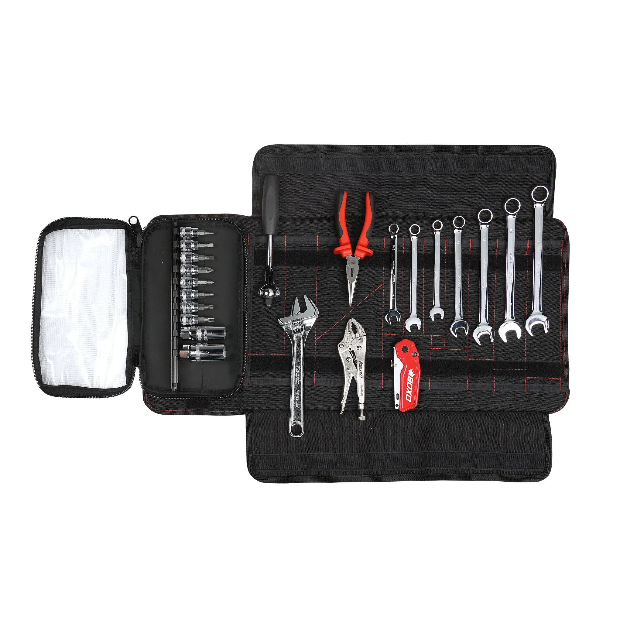 Snowmobile Roll | 23-Piece Metric & SAE Snowmobile Tool Kit