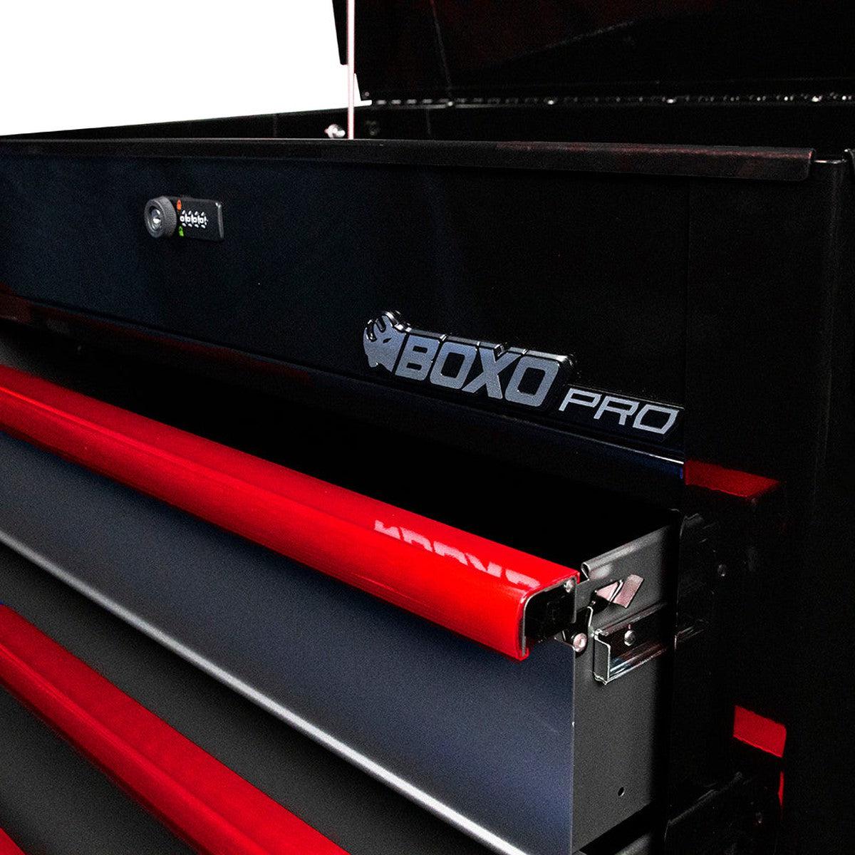 Pro Series | 35" 5-Drawer Flip-Top Service Cart Tool Box - Black, Red, Empty Tool Box