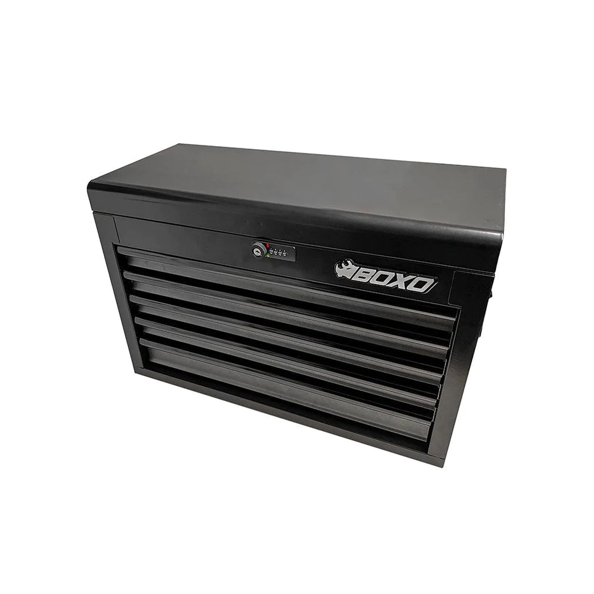 26" 5-Drawer Portable Steel Tool Box | Black