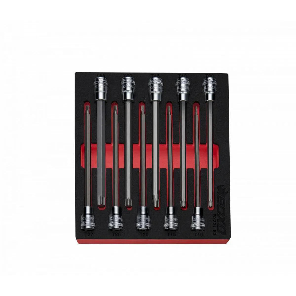 10-Piece 3/8" Drive Long Torx Bit Socket Set | 1/6th EVA Foam