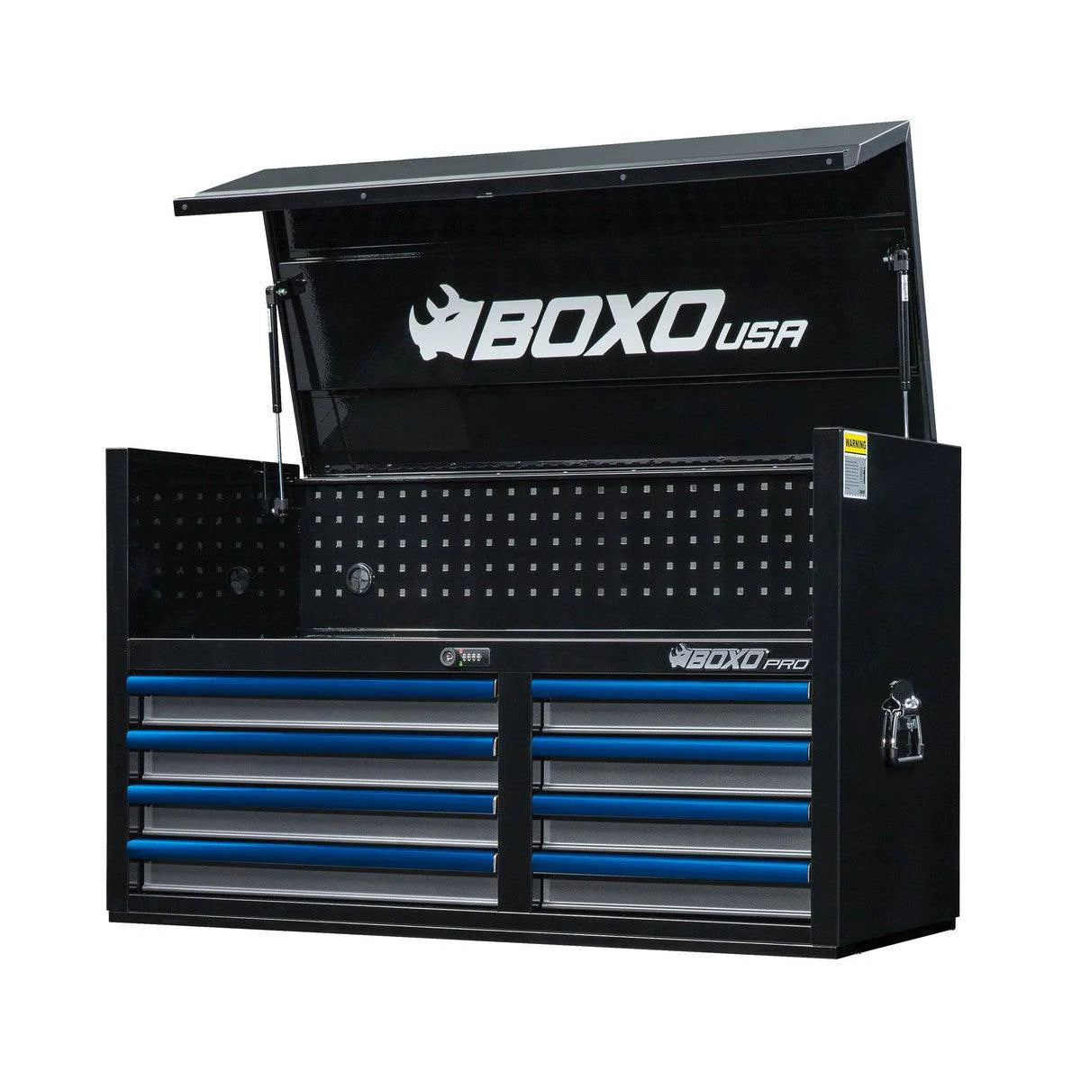 Pro Series | 45" 8-Drawer Top Chest Tool Box - Black, Blue