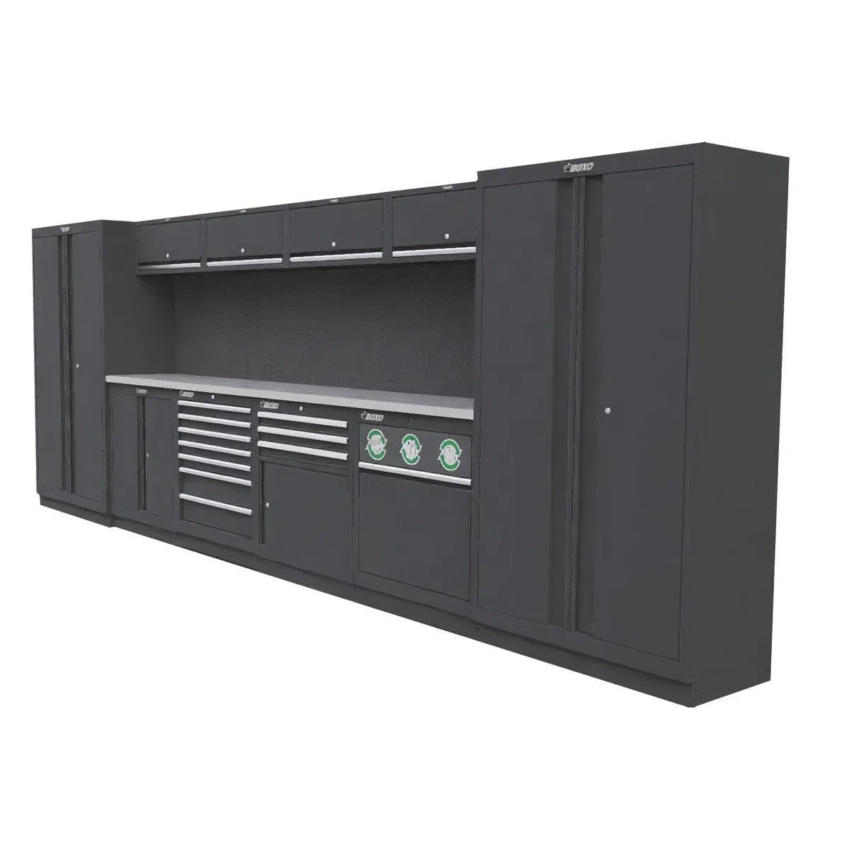 OSM Series | 224" 20-Piece Professional Organized Storage Modules System