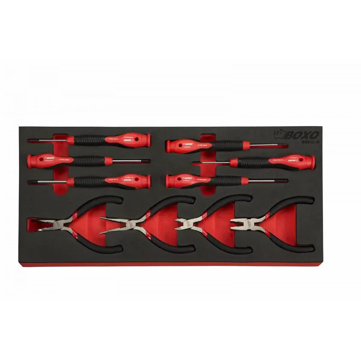 10-Piece Precision Screwdriver & Mini Plier Set | 1/3rd EVA Foam