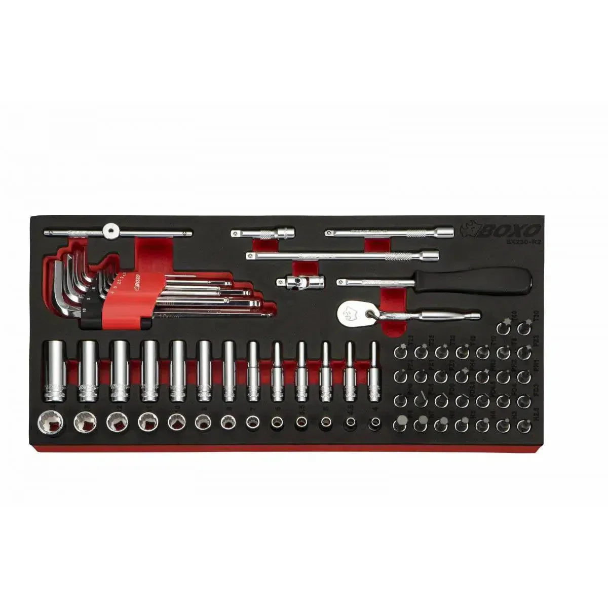 72-Piece 1/4" Drive Metric 6-Point Socket Set | 1/3rd EVA Foam