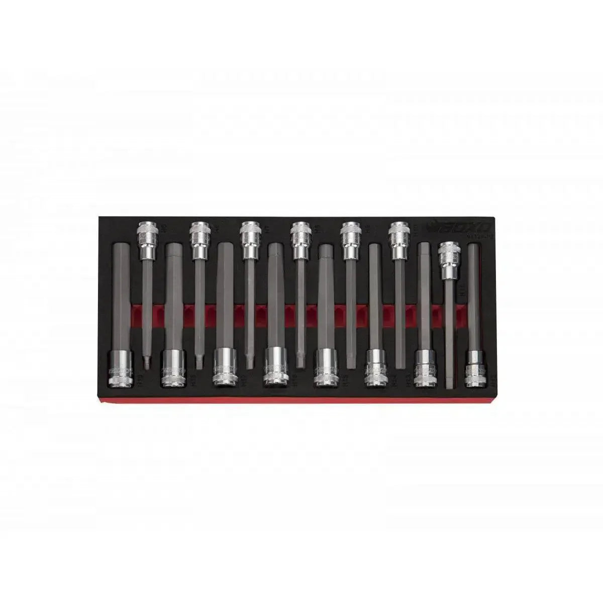 15-Piece 1/2" Drive Long Hex Bit Socket Set | 1/3rd EVA Foam