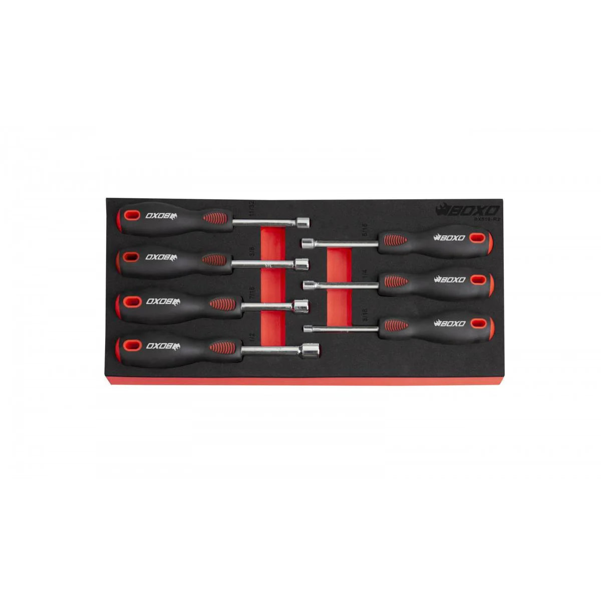 7-Piece SAE Nut Driver Set with Hollow Shank