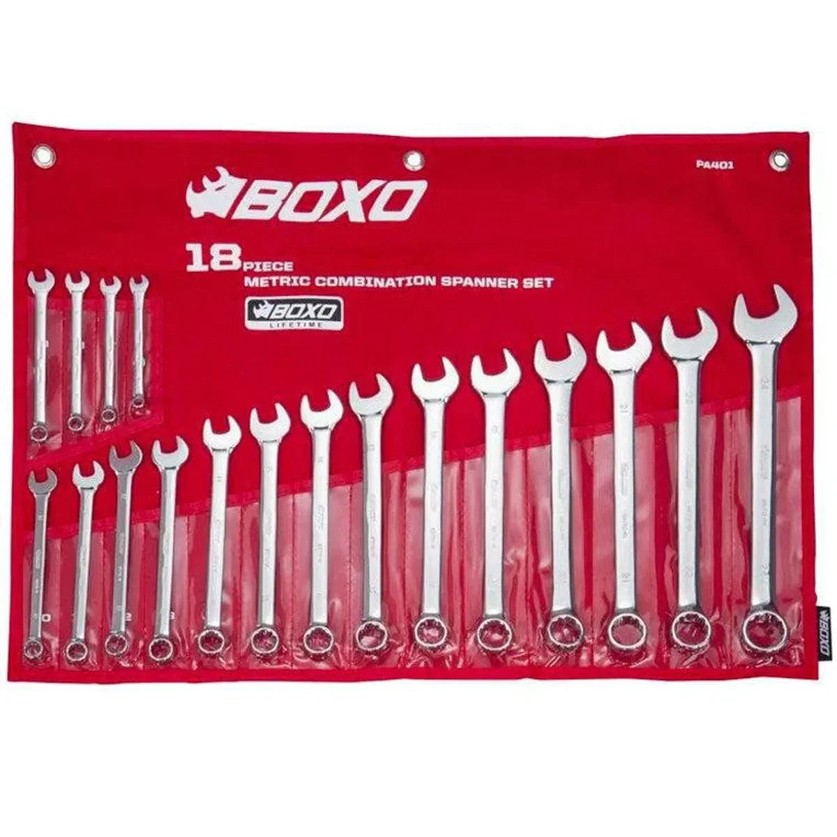 18-Piece Metric Combination Wrench Set (6-24mm)
