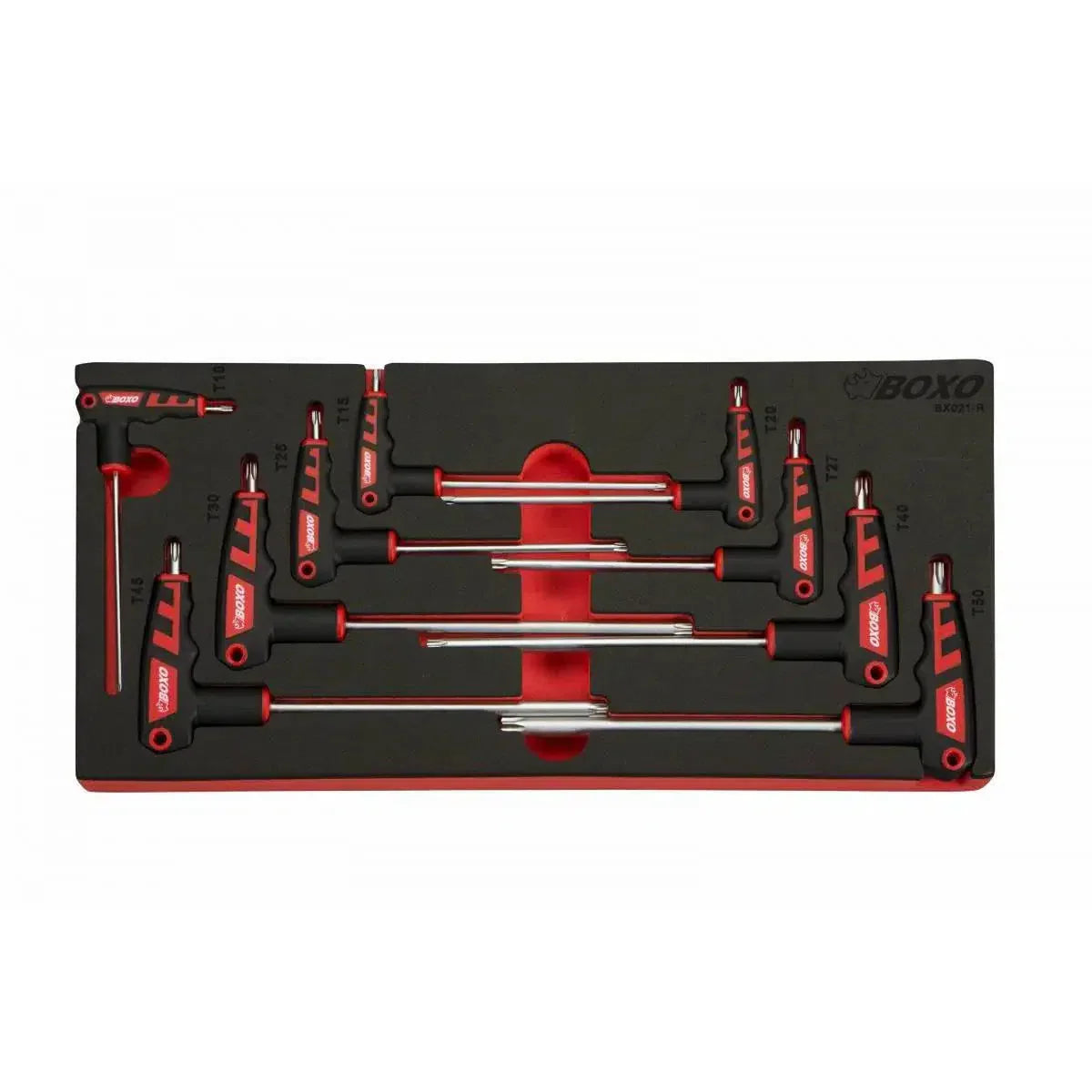 9-Piece Torx 2 Way T-Handle Key Set | 1/3rd EVA Foam