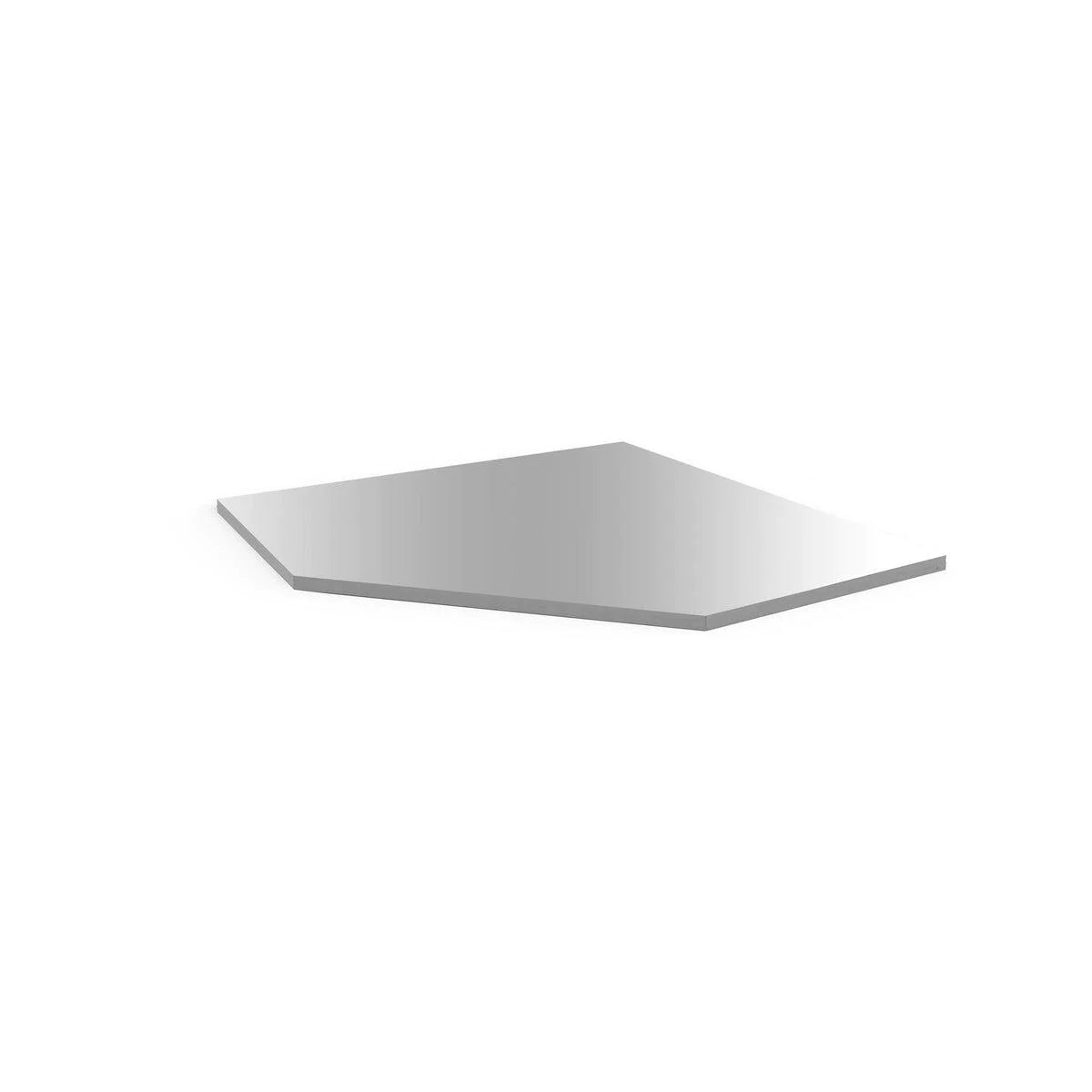 Dimple Stainless Worktop, Corner Cabinet 41.85" W x 19.68" D x 1.5" H
