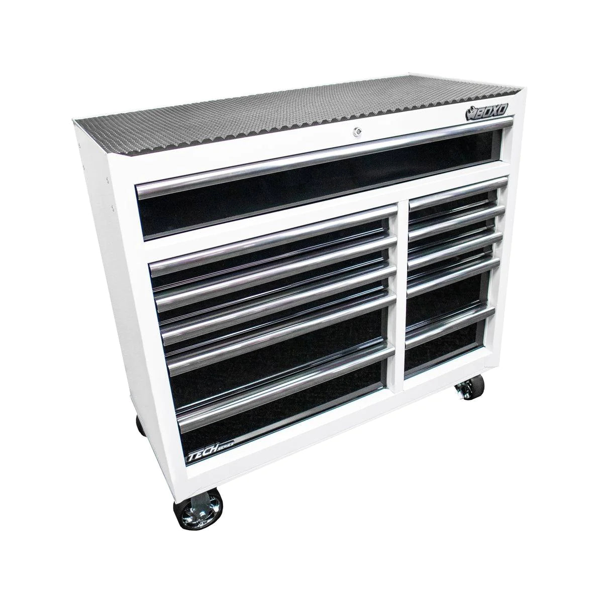 Tech Series | 41" Top and Bottom Combo Tool Box | Gloss White