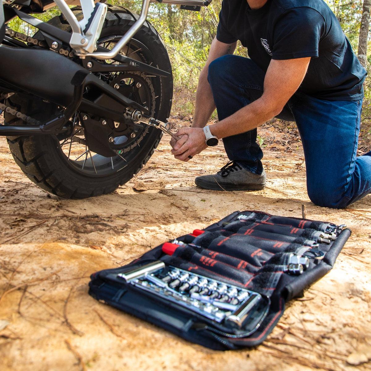 Adventure Motorcycle Roll | 40-Piece Metric Motorcycle Tool Kit