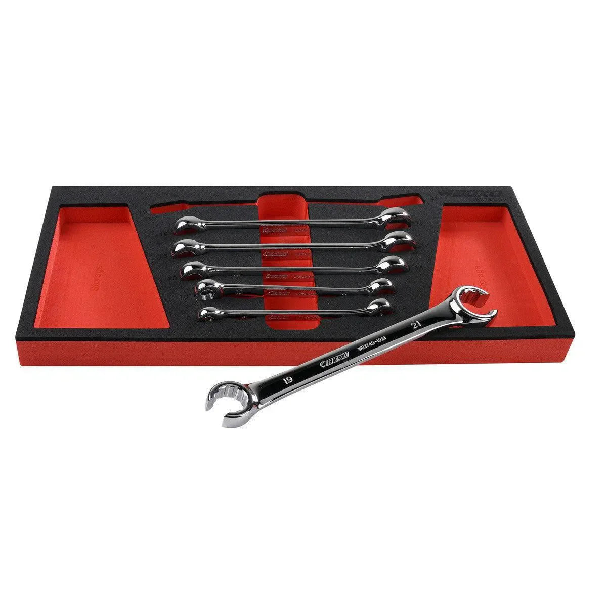 6-Piece Metric 6-Point & 12-Point Flare Nut Wrench Set | 1/3rd EVA Foam