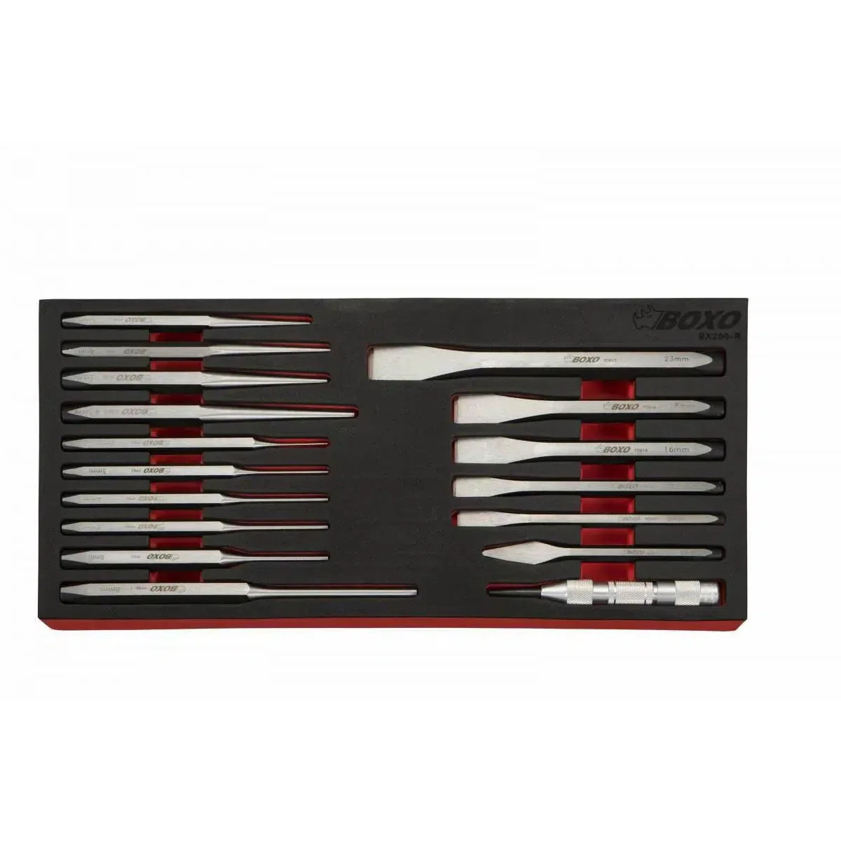 Boxo Tools | 17-Piece Punch & Chisel Set | 1/3rd EVA Foam – Precision ...