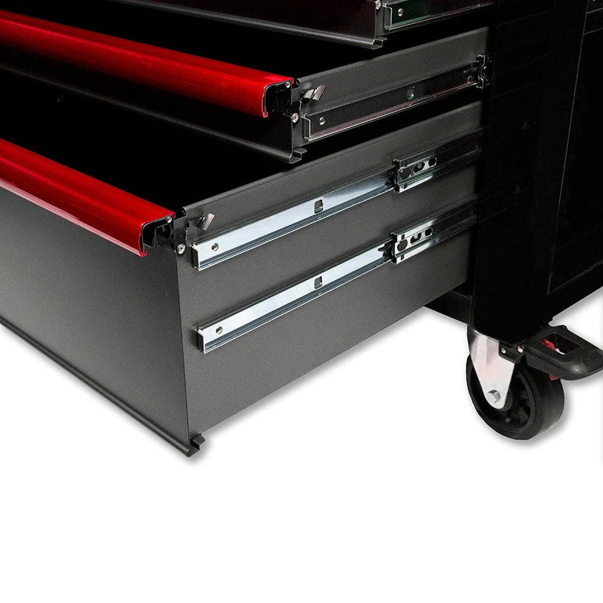 Pro Series | 35" 5-Drawer Flip-Top Service Cart Tool Box - Black, Red, Empty Tool Box